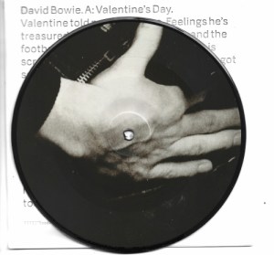 Photo image of 7 inch single Picture Disk for Valentine's Day performed by David Bowie
