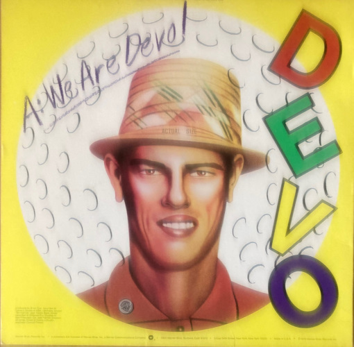 Photo image of back cover from the album Are We Not Men? by Devo